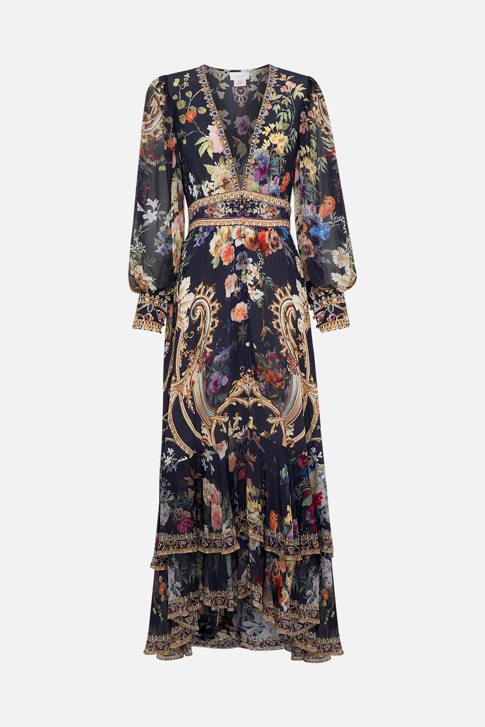 LONG BUTTON FRONT DRESS PLAY YOUR CARDS RIGHT