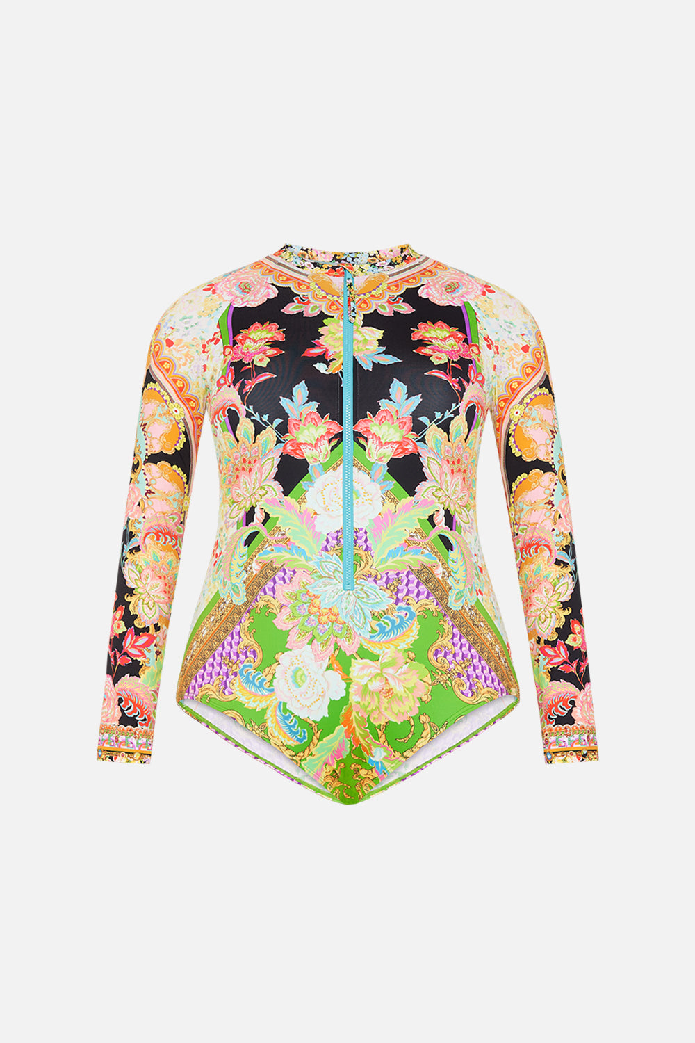 ZIP FRONT PADDLE SUIT PALAZZO PLAY DATE