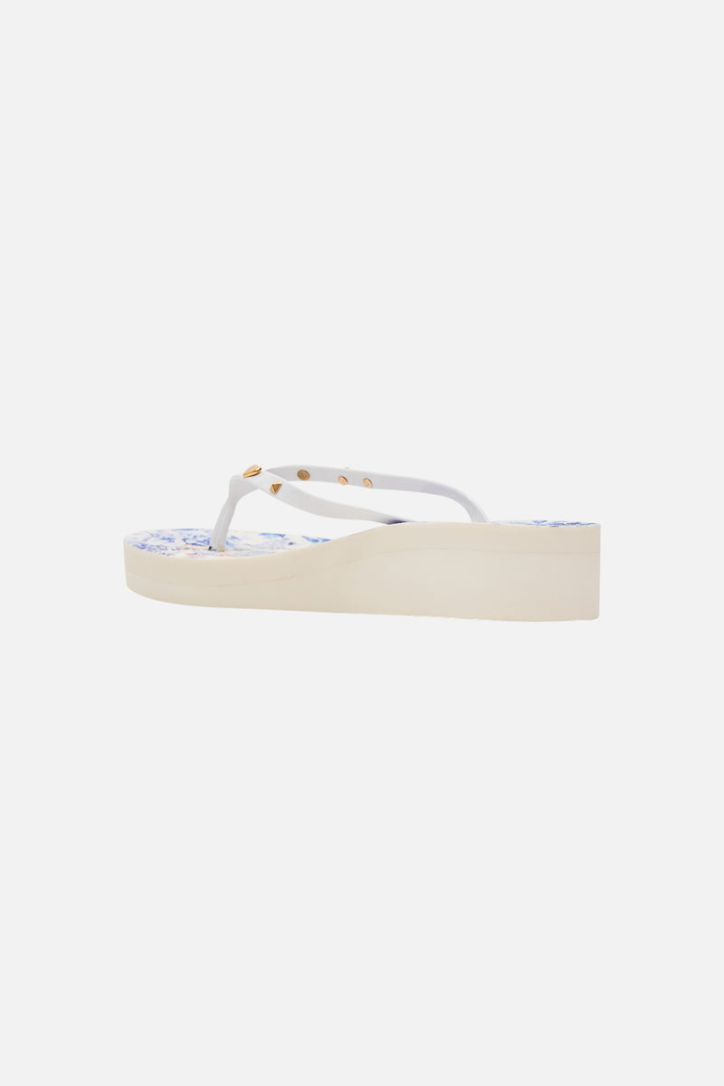 Platform Thongs, Tuscan Moondance | CAMILLA AU – CAMILLA