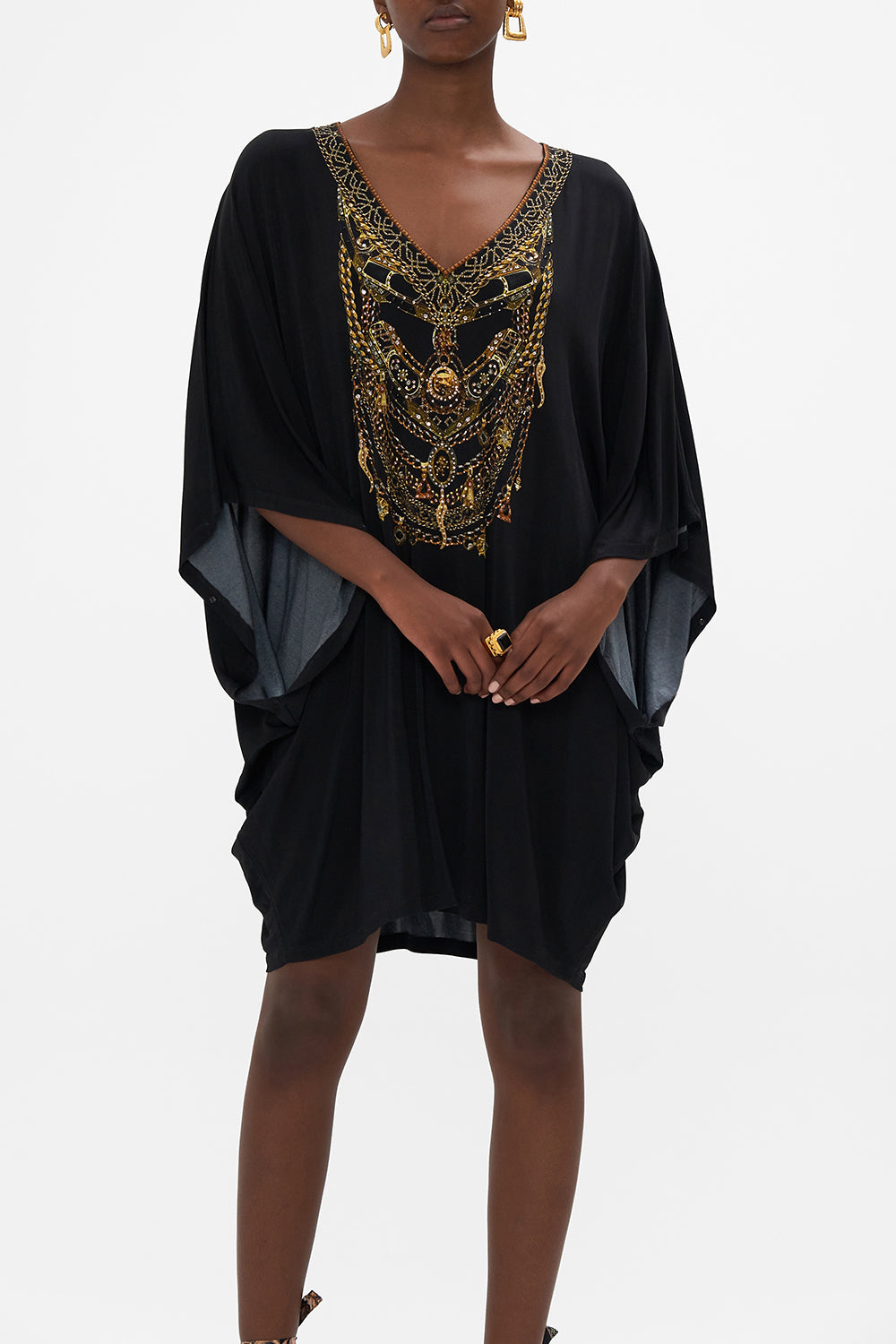 BAT SLEEVE DRESS TOTEMS AND TREASURES