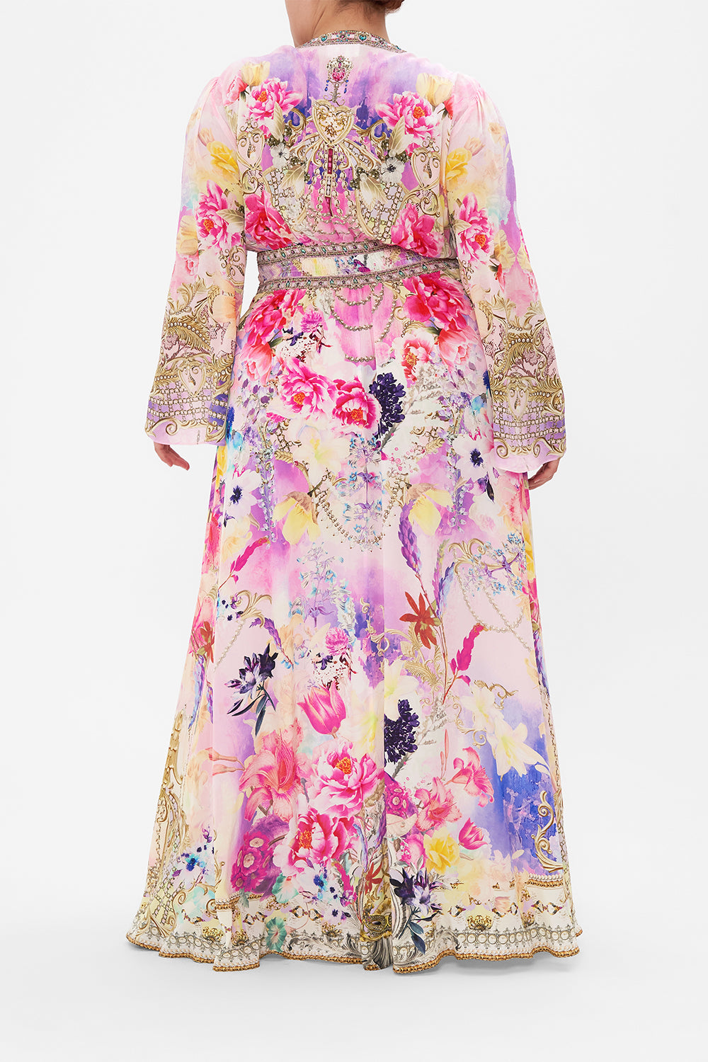 KIMONO SLEEVE DRESS WITH SHIRRING DETAIL UNTAMED RUNAWAY