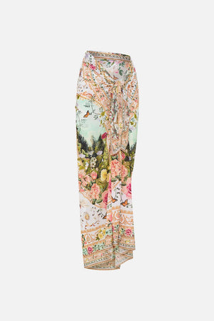 Product view of CAMILLA resortwear long sarong in Renaissance Romance print