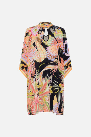 Product view of CAMILLA silk kaftan in Lady of The Moon print