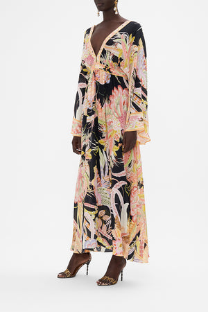 Gathered Kimono Dress, Lady Of The Moon | CAMILLA AU – CAMILLA