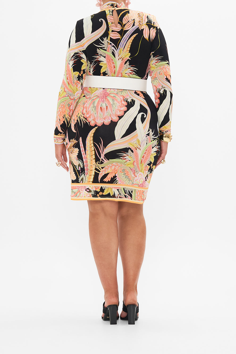 CROSS FRONT MINI DRESS LADY OF THE MOON