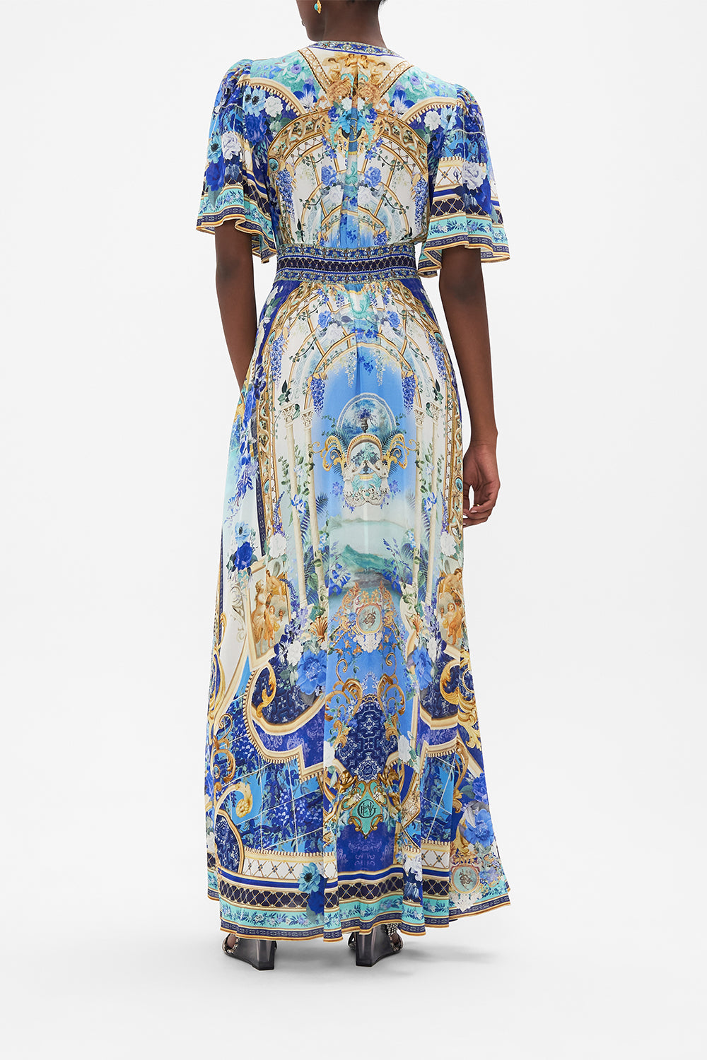 BUTTON DRESS WITH SHAPED WAISTBAND STAR OF THE SEA