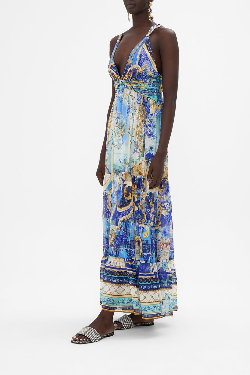 A-LINE GATHERED PANEL DRESS VIEWS OF VESUVIUS