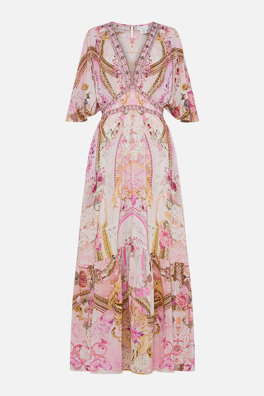 Waisted Dress With Hem Ruffle Beneath The Andalusian Sun - Camilla main image 0