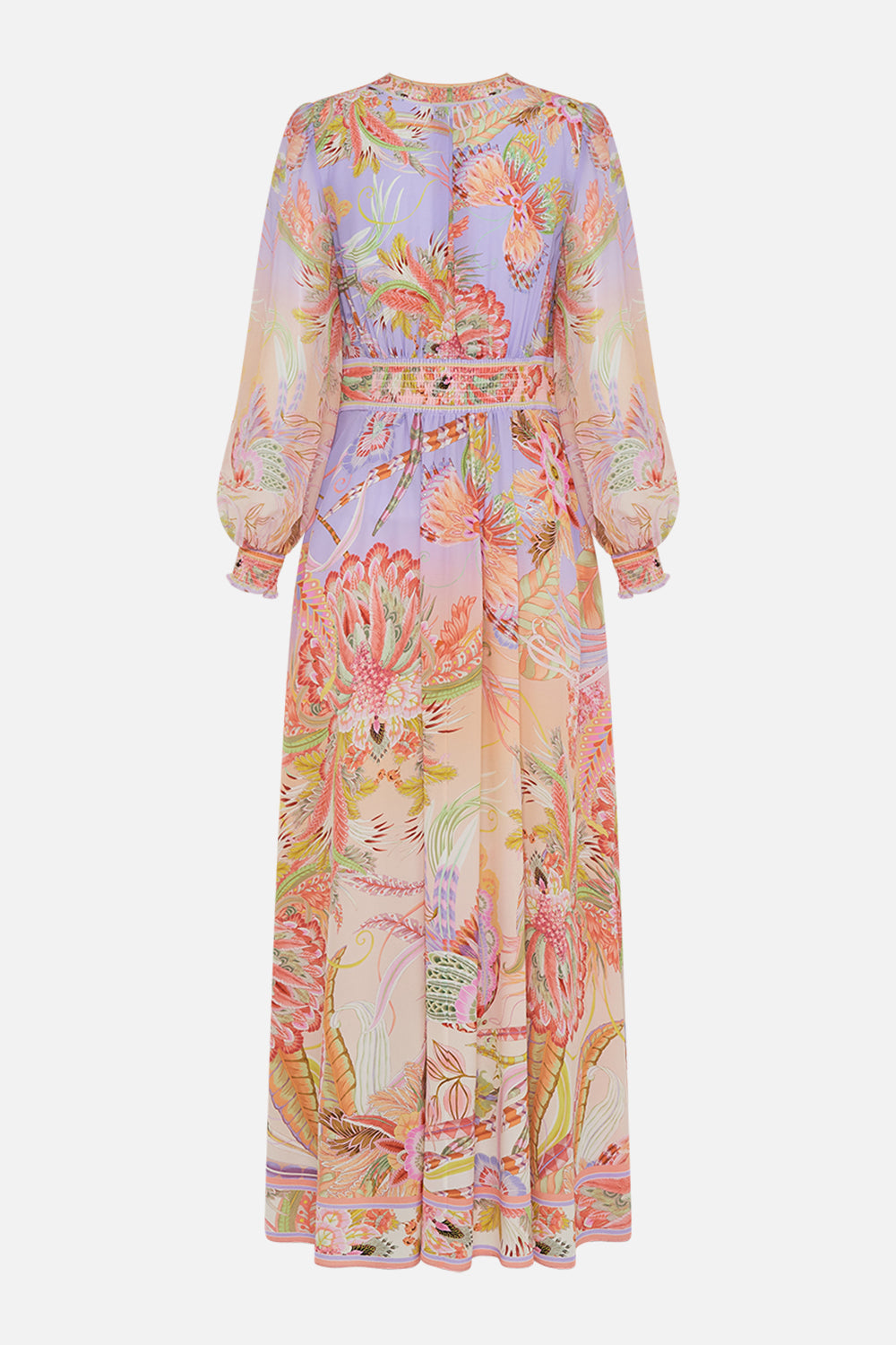CAMILLA designer silk dress in Cosmic Tuscan print 