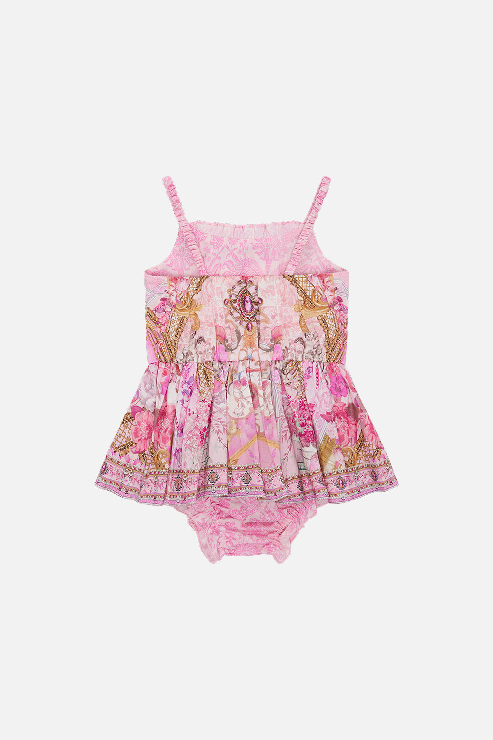 MILLA BY CAMILLA pink jumpdress in Fresco Fairytale print