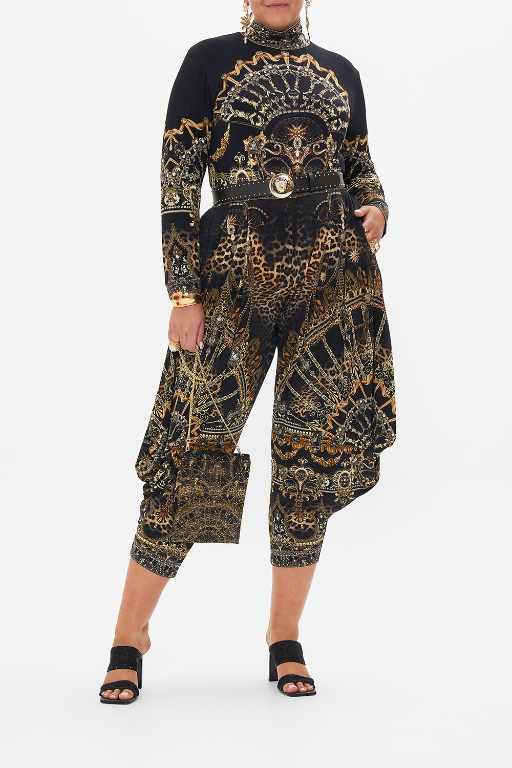 JERSEY DRAPE PANT WITH POCKET ITS ALL OVER TORERO