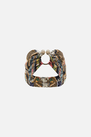 CAMILLA ring headband in Florence Field Day print