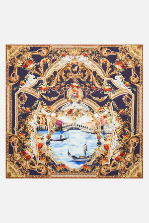 Product view pf CAMILLA silk scarf in Venice Vignette print