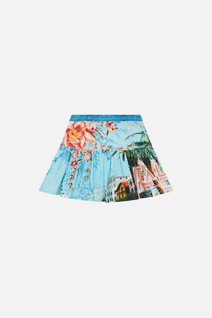 Product view of Milla BY CAMILLA kids skirt inFromt Sorrento With Love print 