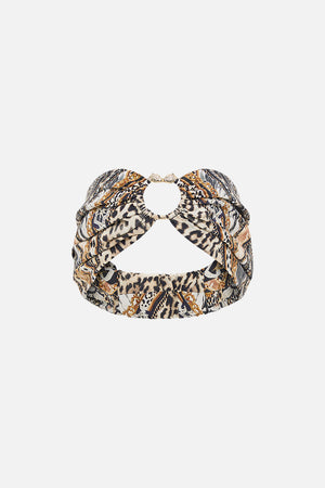 Product view of CAMILLA animal print headband in Mosaic Muse 