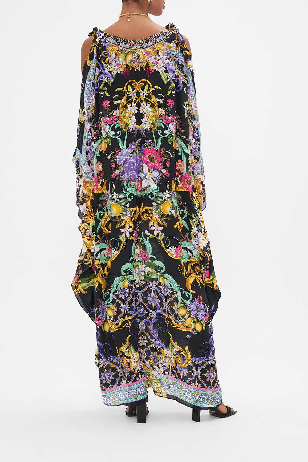 SCARF TIE KAFTAN MEET ME IN MARCHESA