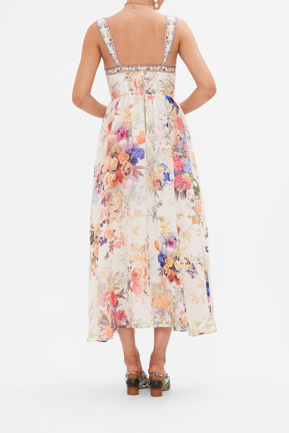 EYELET BUSTIER DRESS FRIENDS WITH FRESCOS