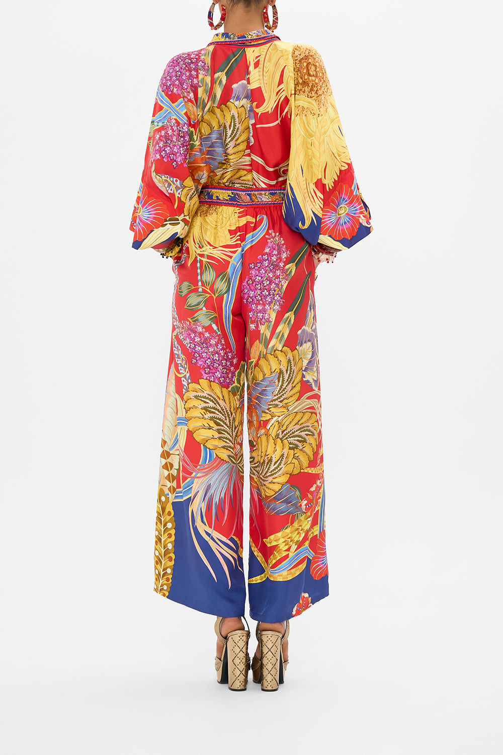 CAMILLA silk pants in Through Vincents Eyes print