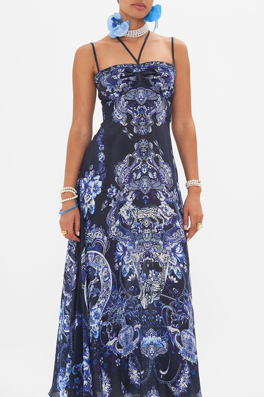 Strap Detail Dress Delft Dynasty CAMILLA AU CAMILLA