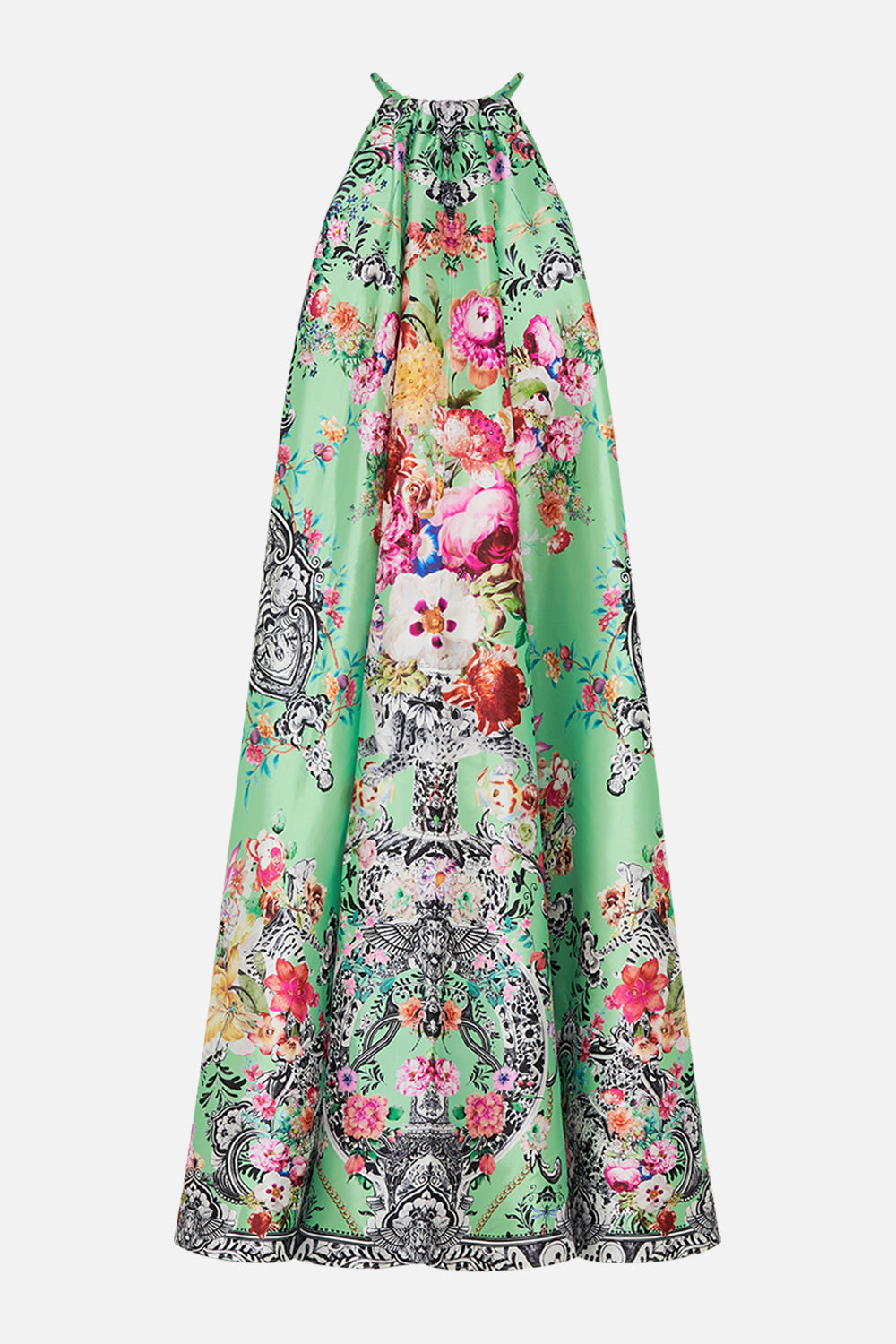 TWIST FRONT DRESS WITH HARDWARE PORCELAIN DREAM