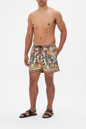 Hotel Franks by CAMILLA mens bprinted boardshorts in Day Trippin print