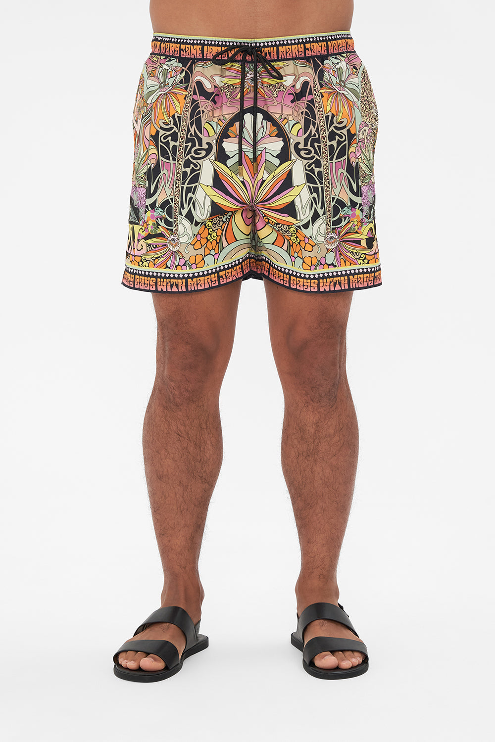 Hotel Franks by CAMILLA mens bprinted boardshorts in Day Trippin print