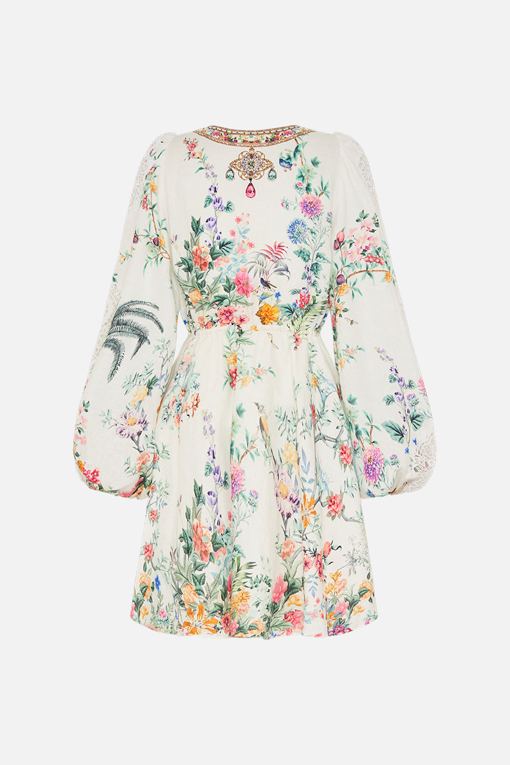 CAMILLA floral wrap dress in Plaumes and Parterres print