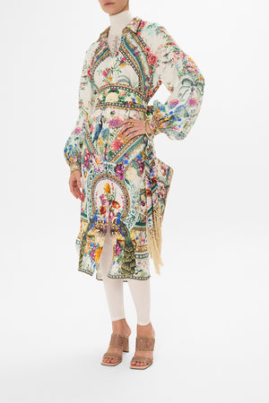 CAMILLA mini dress in Plumes and Parterres print