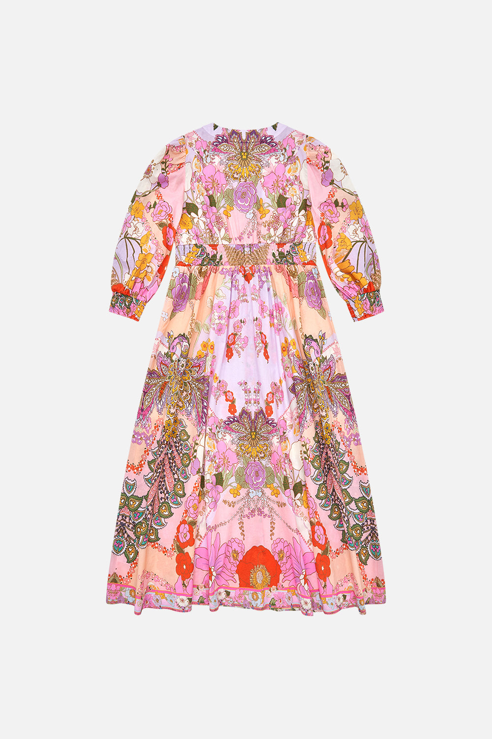 Milla by CAMILLA kids pink floral print maxi dress in Clever Clogs print