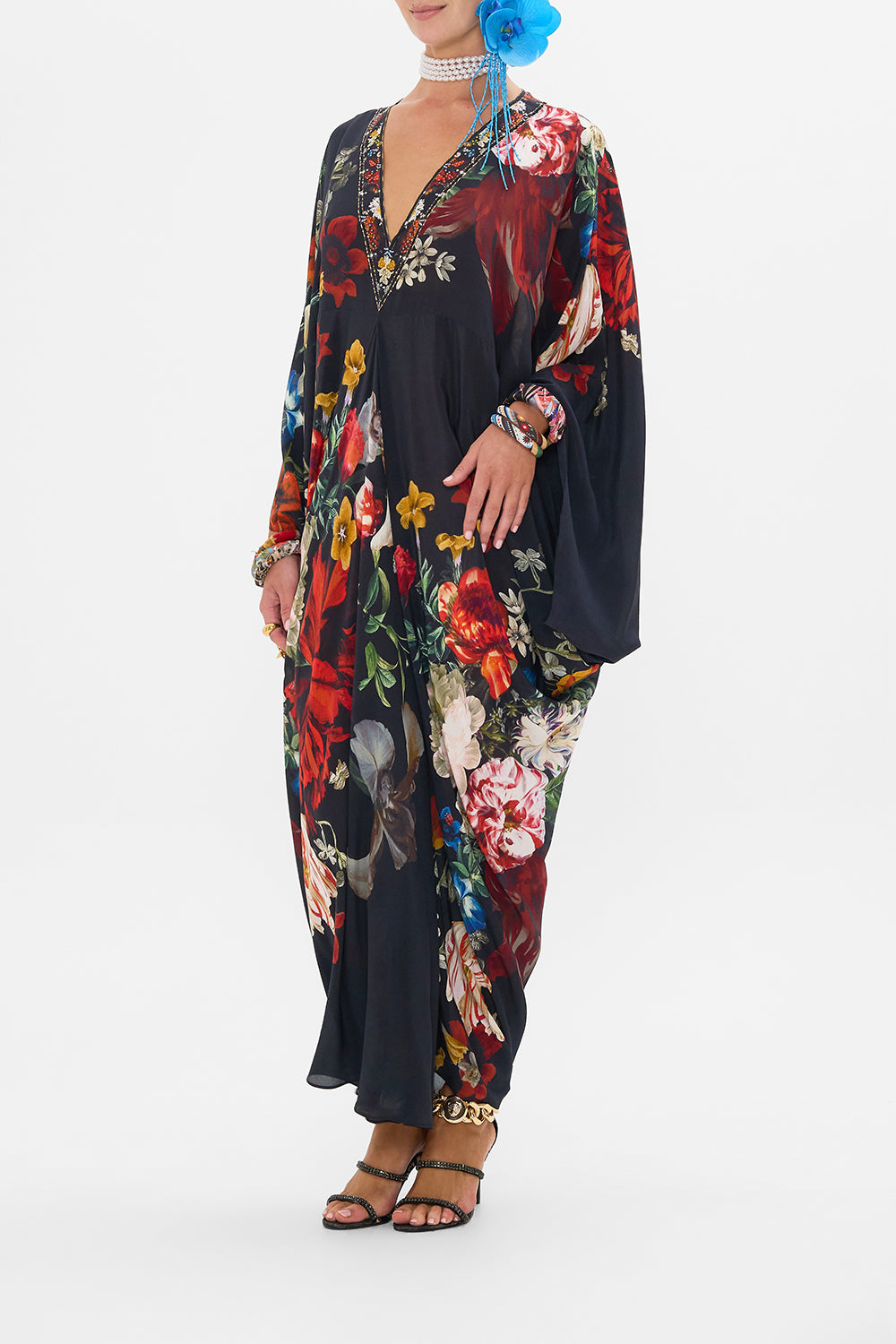 T SHAPE LONG KAFTAN COSMIC TUSCAN main image 1