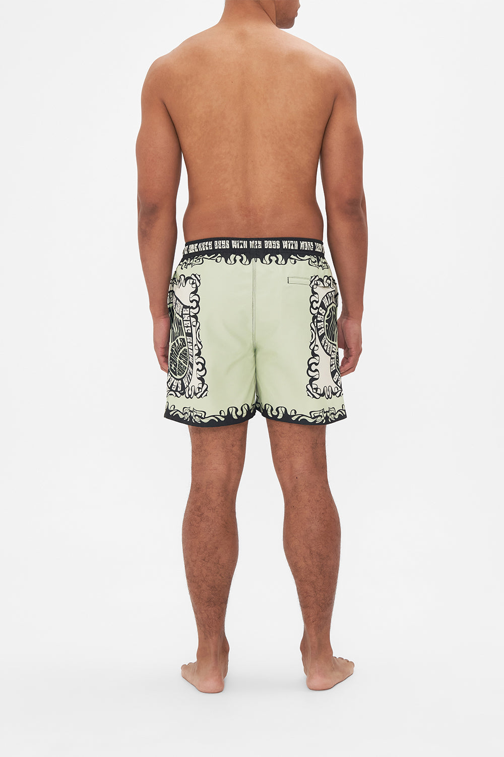 Hotel Franks by CAMILLA mens printed boardshorts in Double Dutch print