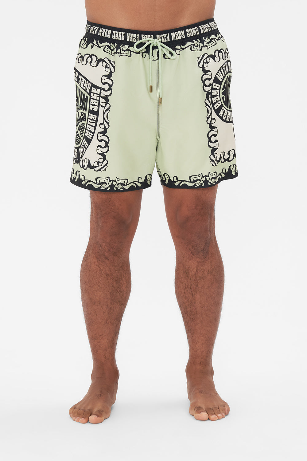 Hotel Franks by CAMILLA mens printed boardshorts in Double Dutch print