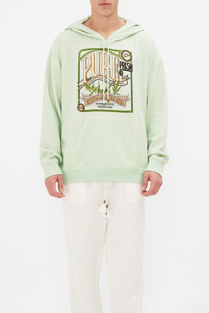 Hotel Franks by CAMILLA mens oversized hoodie in Lets Chase Rainbows print