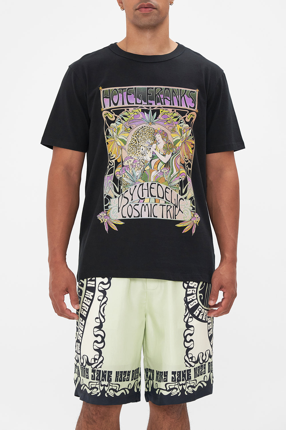 Hotel Franks by CAMILLA mens tee in Day Trippin print