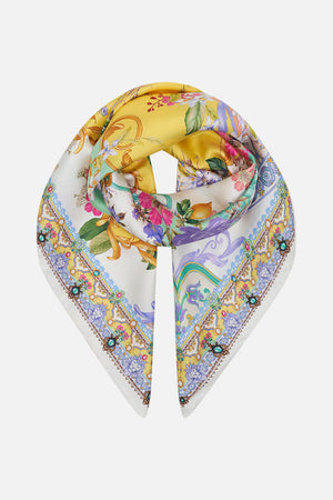 Product view of CAMILLA silk square scarf in Caterina Spritz print