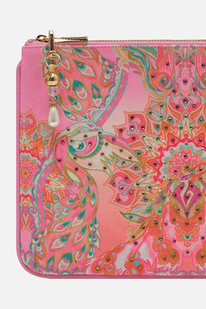 CAMILLA canvas clutch bag in Tea With Tuchinski print