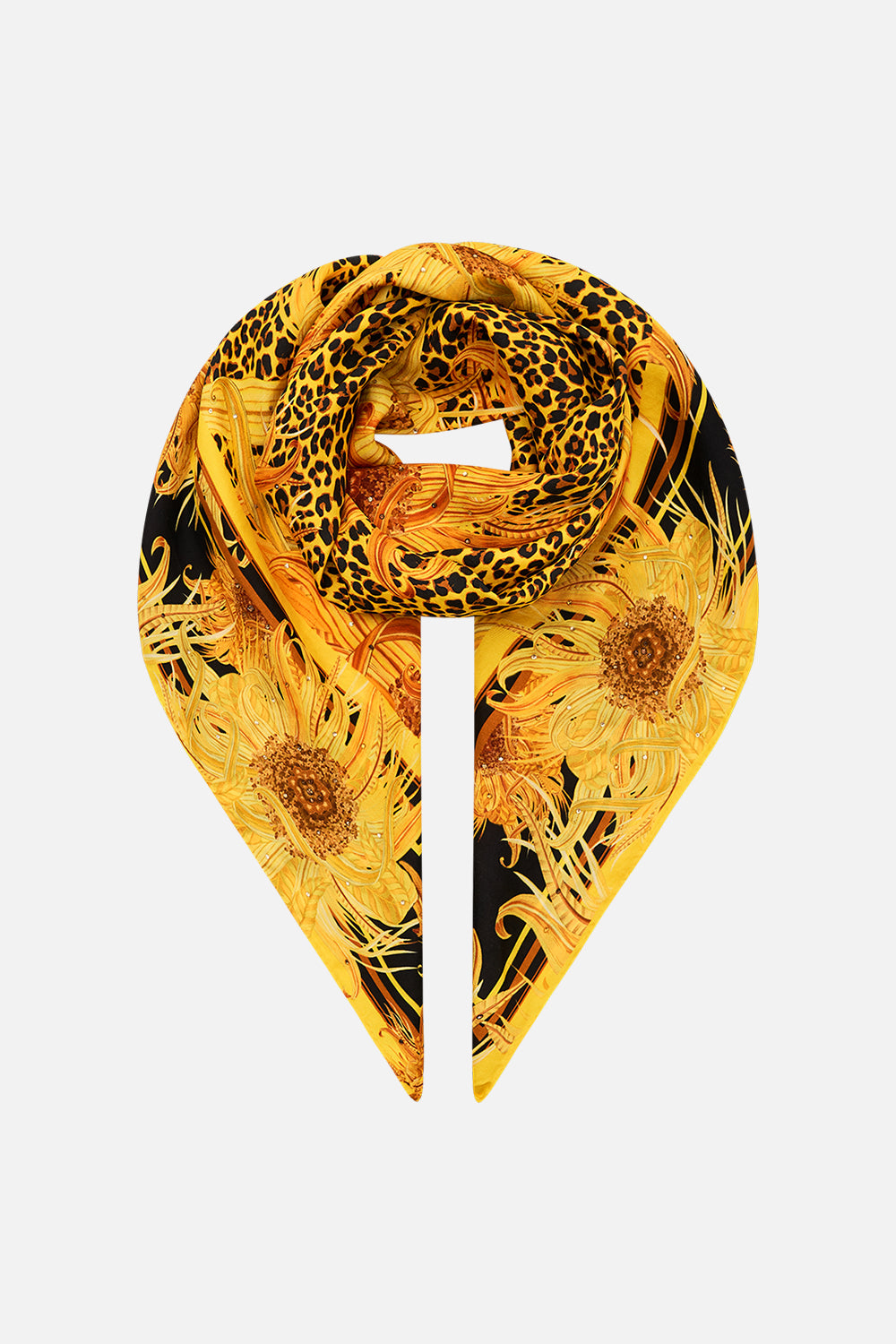 CAMILLA silk scarf in Make Me Your Masterpiece print