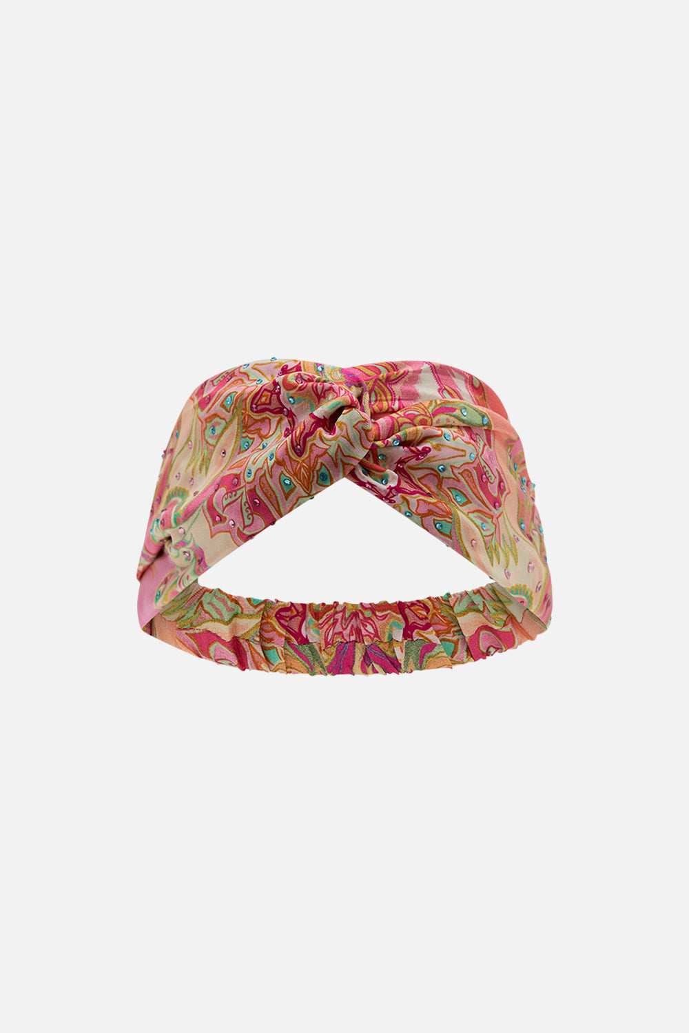 CAMILLA silk headband in Tea With Tuchinski print