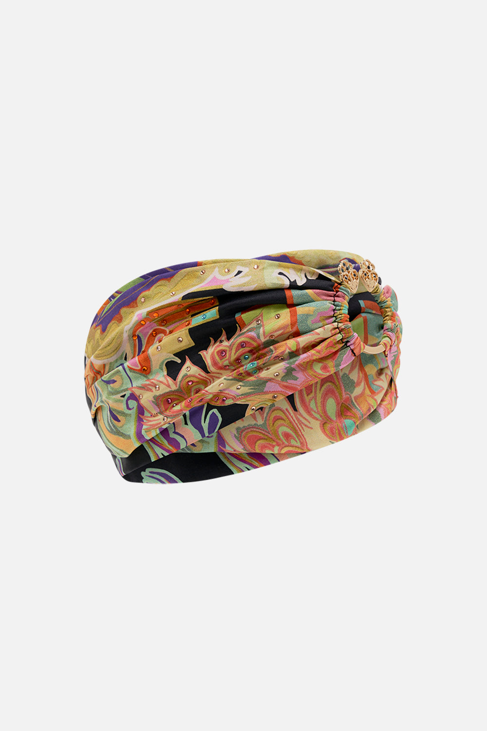 CAMILLA silk headband in Club Cinemania print