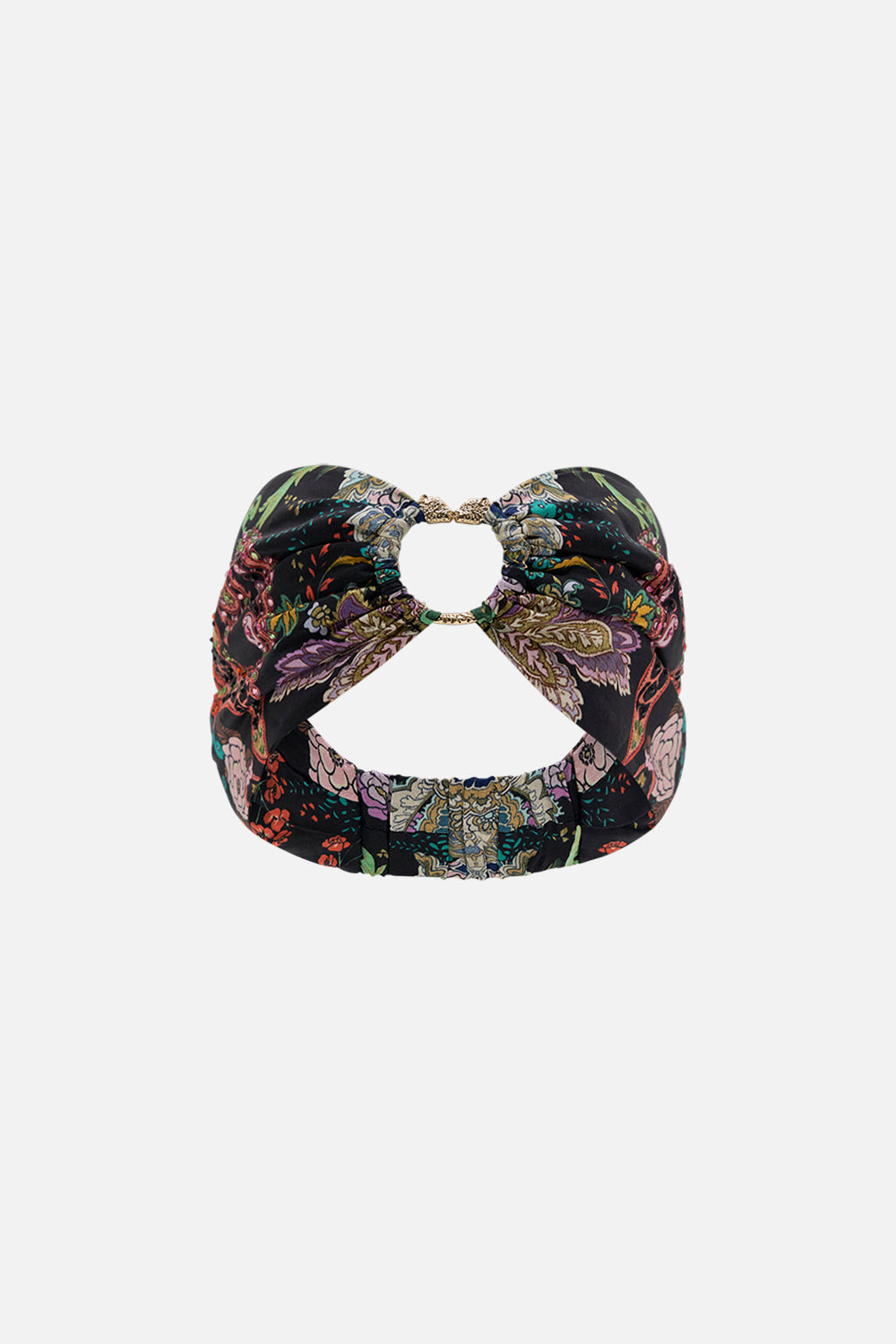 CAMILA silk headband in We Wore Folklore print