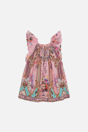 Product view of MILLA BY CAMILLA kids pink top in Letters From the Pink Room print