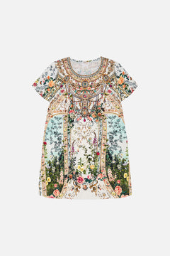 Product view of Milla by CAMILLA kids floral t shirt dress in Renaissance Romace print 