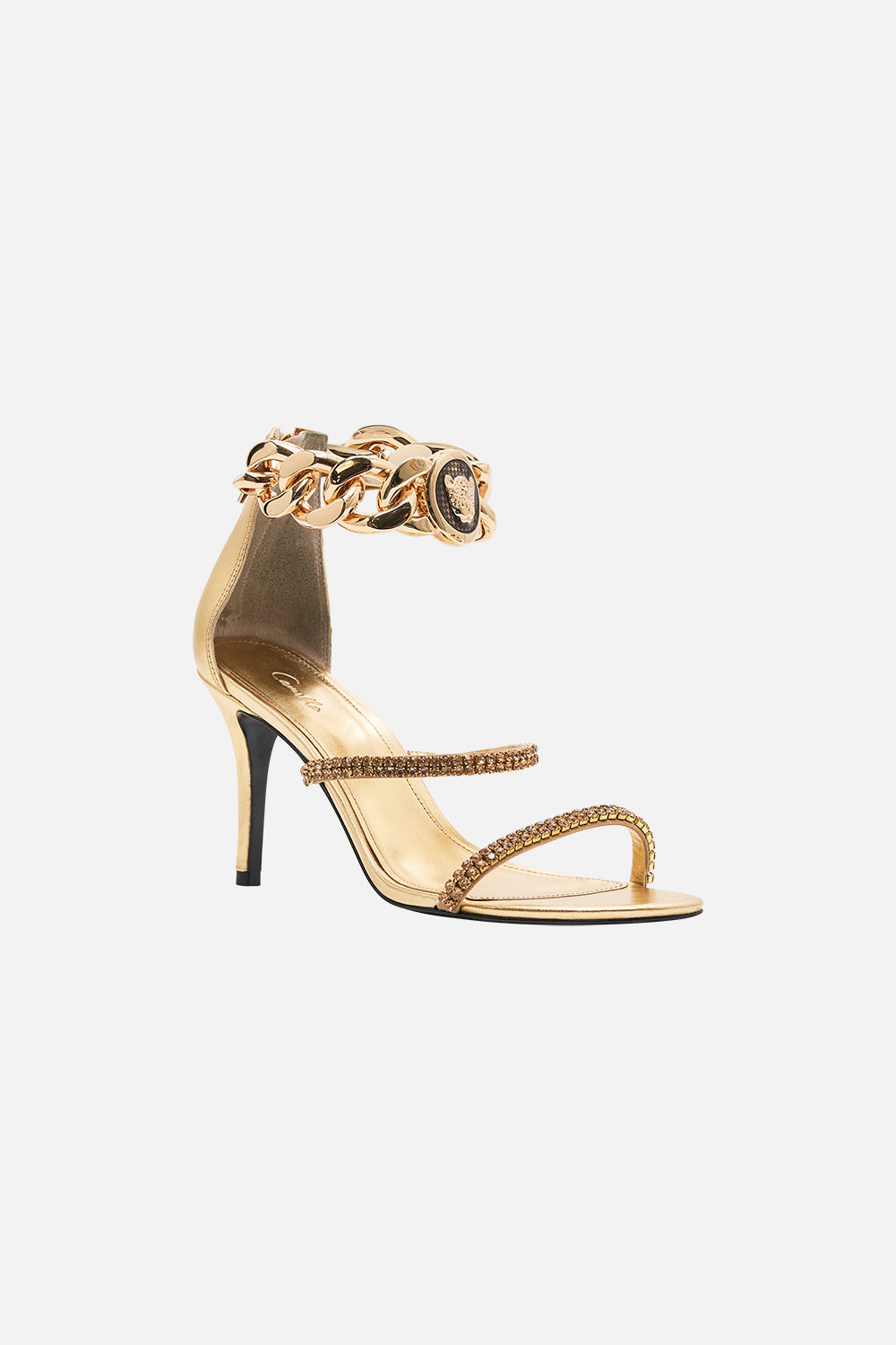 CAMILLA gold heels 
