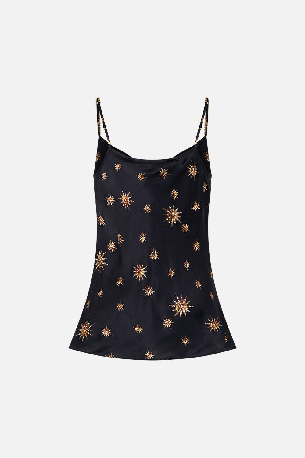 CAMILLA bias silk cami in Soul of a Stargazer