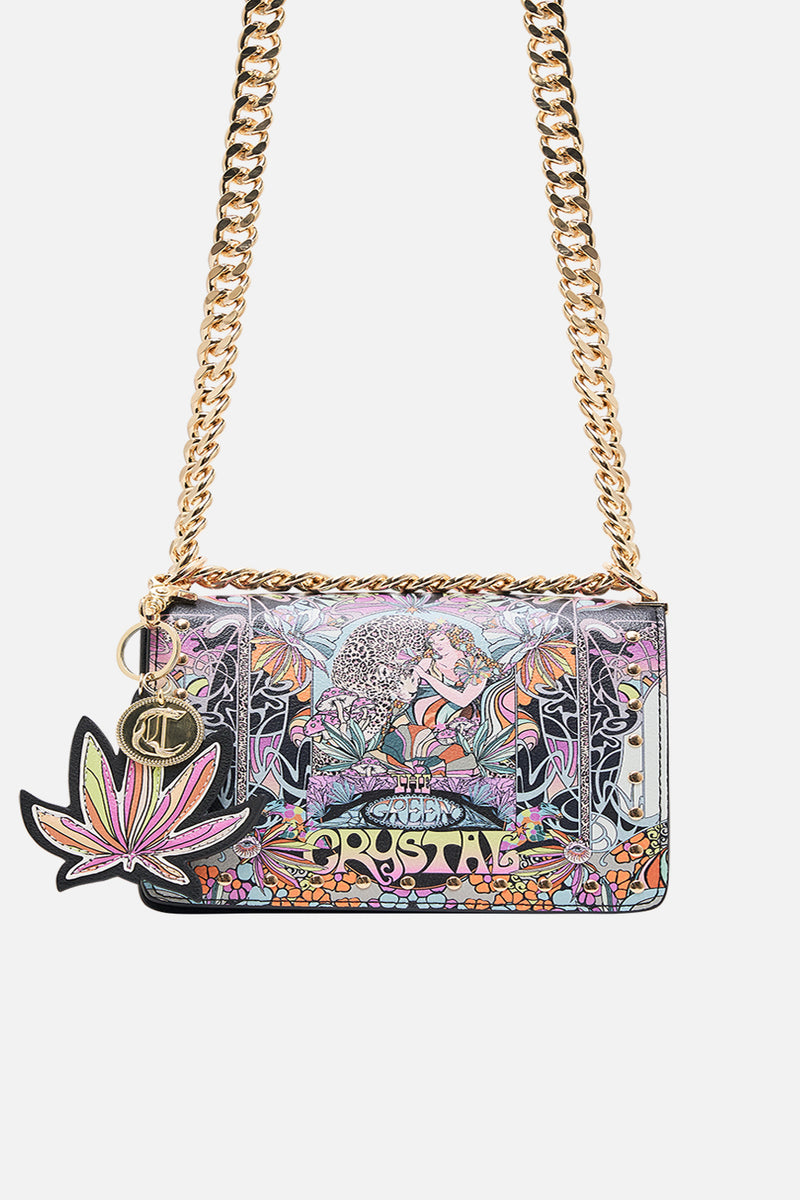 Women's Bag Creative Tape Chain Crossbody Box Bag