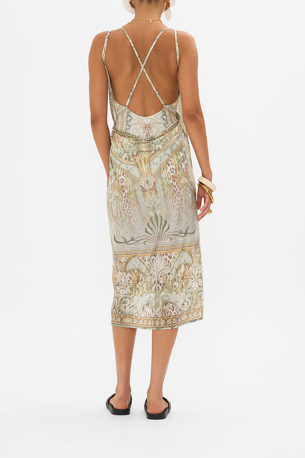 CAMILLA sarong in Ivory Tower Tales print