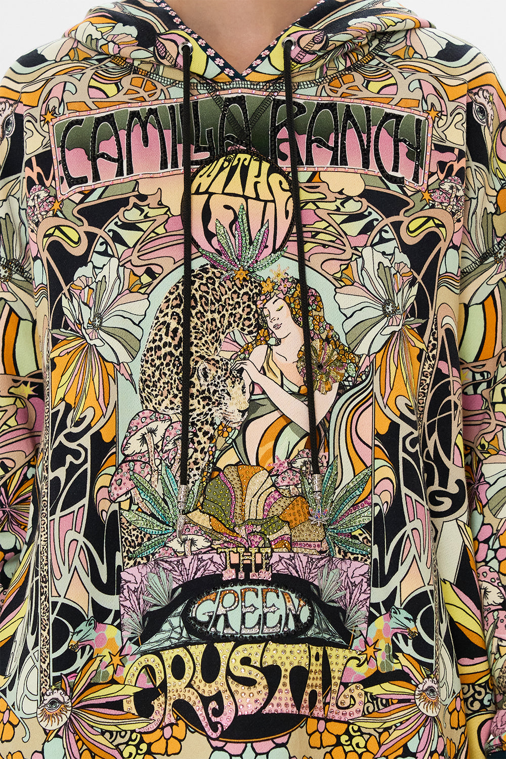 CAMILLA hoodie in Day Trippin print 