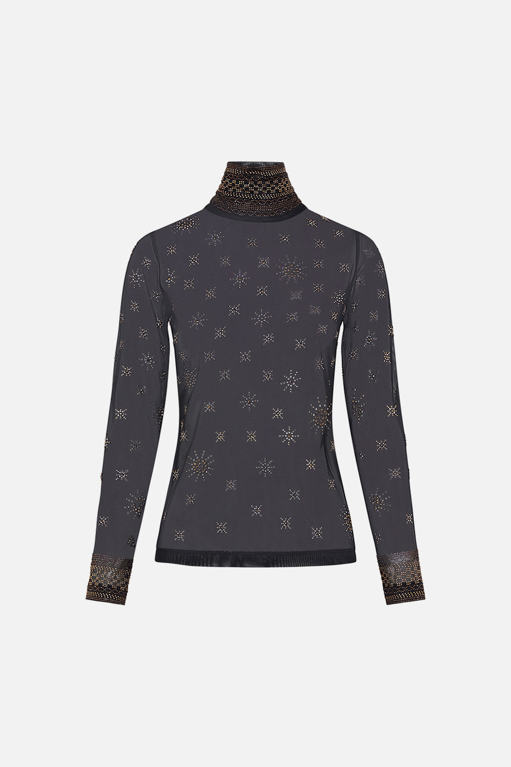 CAMILLA designer mesh top in Soul Of A Star Gazer print