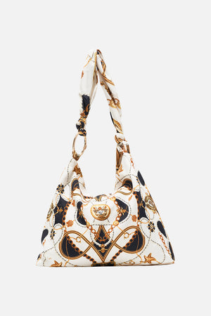 Product view of CAMILLA designer resortwear beach bag in Masked At Moonlight print 