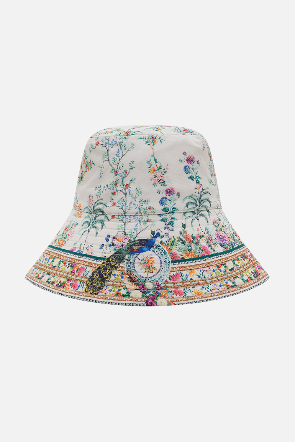 CAMILLA printed bucket had in We Wore Folklore print